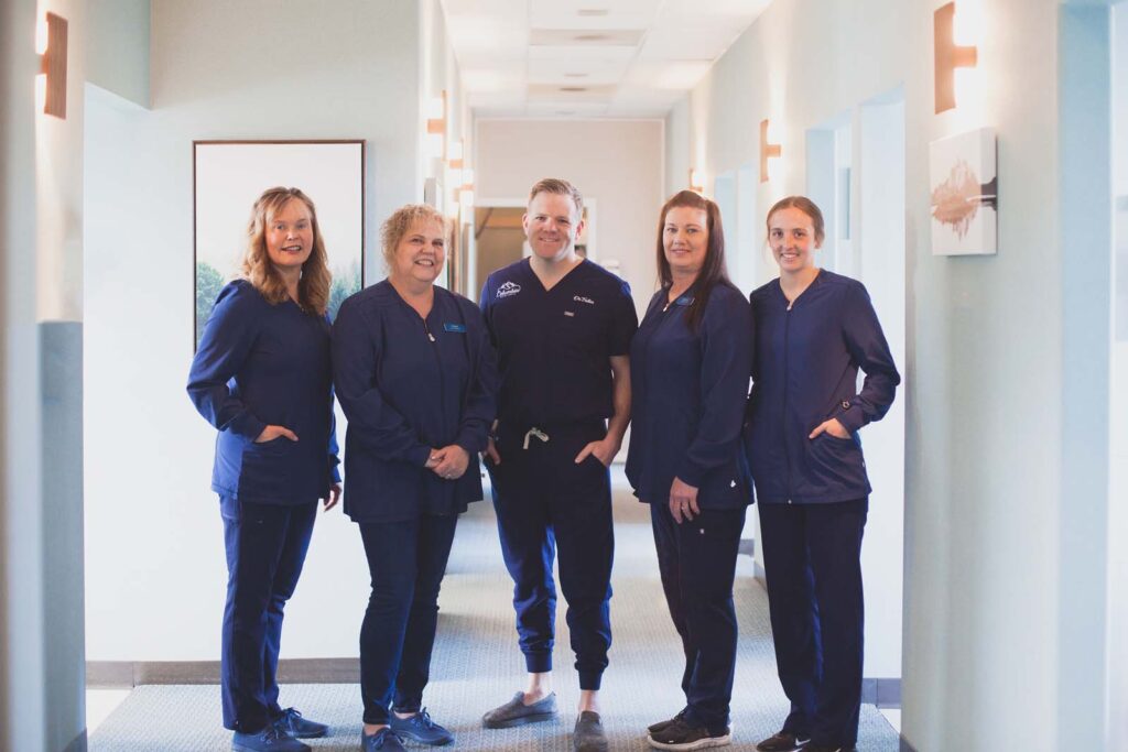 Dr. Jonathan Feller and staff at Pine Ridge Dental in The Dalles, OR