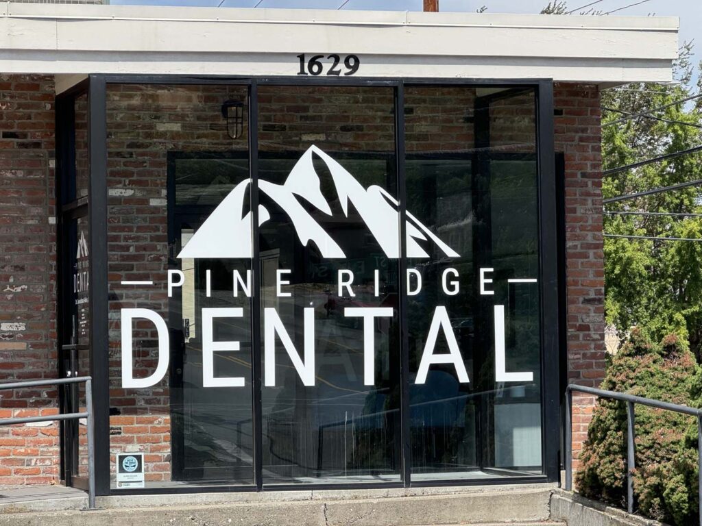 storefront of Pine Ridge Dental, located at 1629